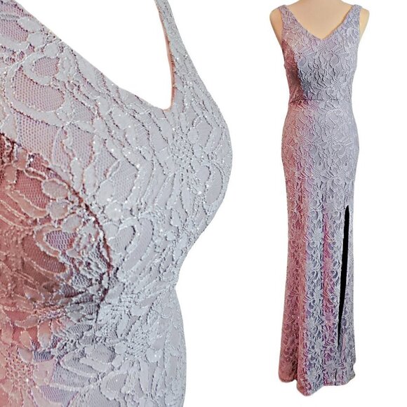 WINDSOR Lavender Long Formal Dress - Picture 1 of 7